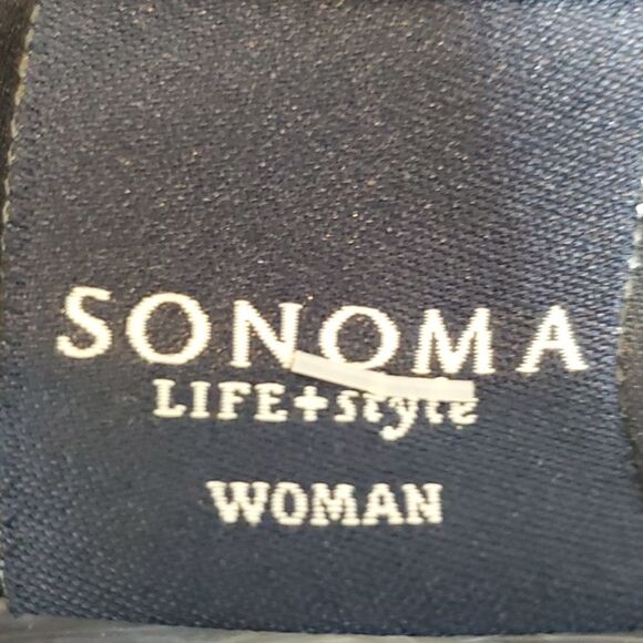 New 2X Faux Micro Suede Navy Blue SHACKET shirt full zip JACKET 2 X SONOMA NWT - Picture 12 of 12